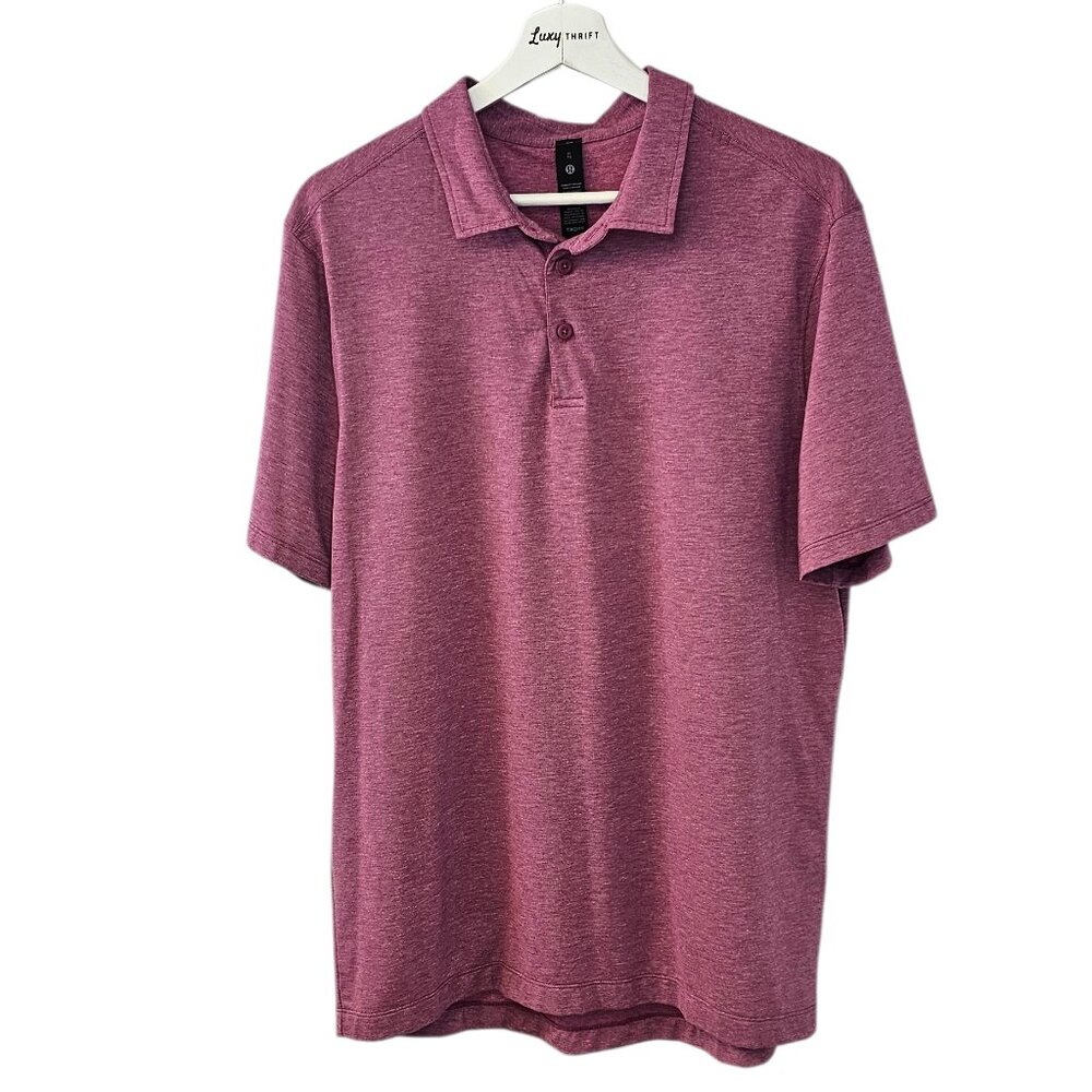 lululemon athletica Men's Heathered Magenta Polo